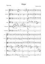 Элегия (транскрипция для струнного оркестра)